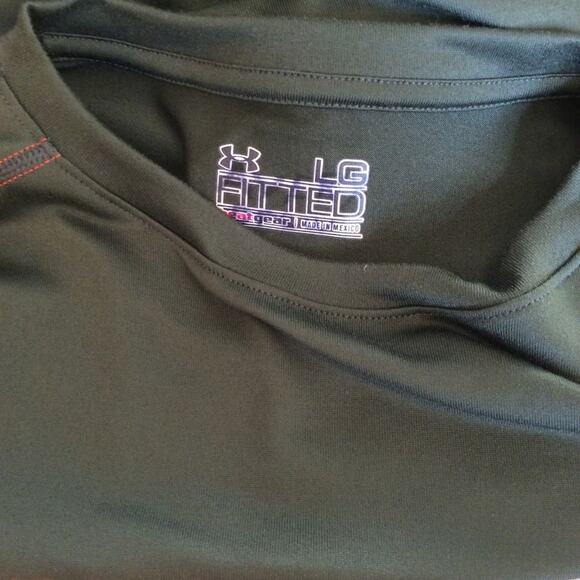 Under Armour Heat Gear Men’s Athletic Shirt Green - Picture 4 of 5